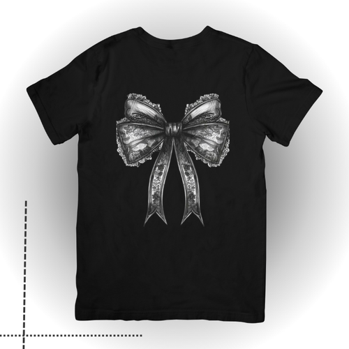 تیشرت پاپیون مشکی